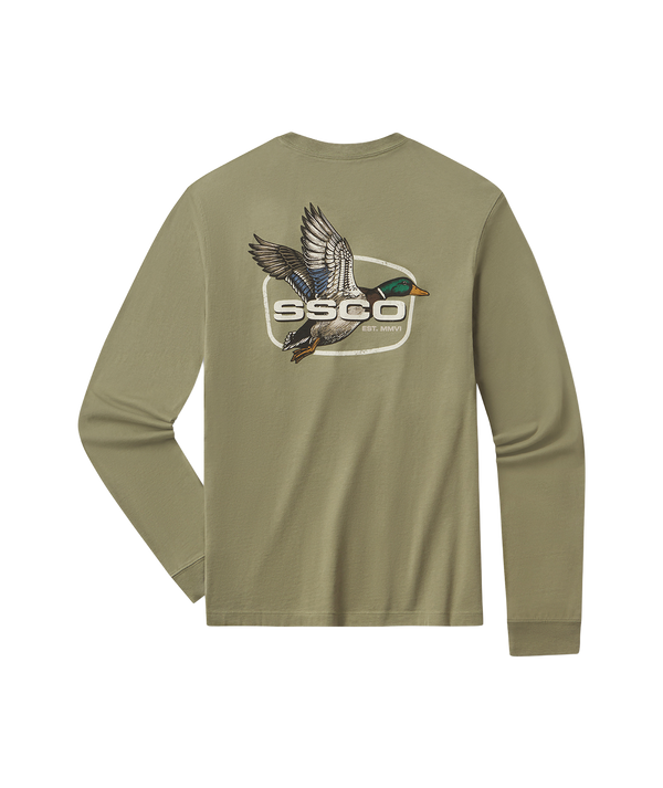 Delta Duck Tee LS - Woodland Olive