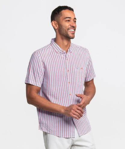 Clubhouse Seersucker Baja Shirt - Clubhouse Seersucker - Image 1