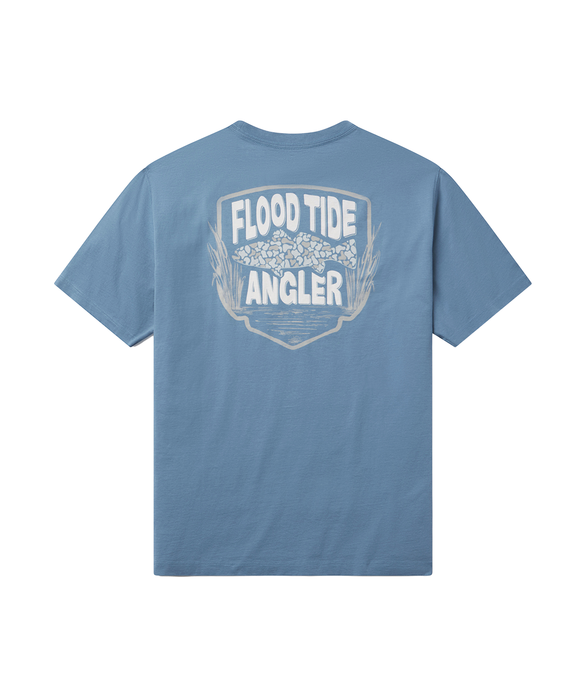 Flood Tide Camo Tee SS - Nautical Blue - Image 1