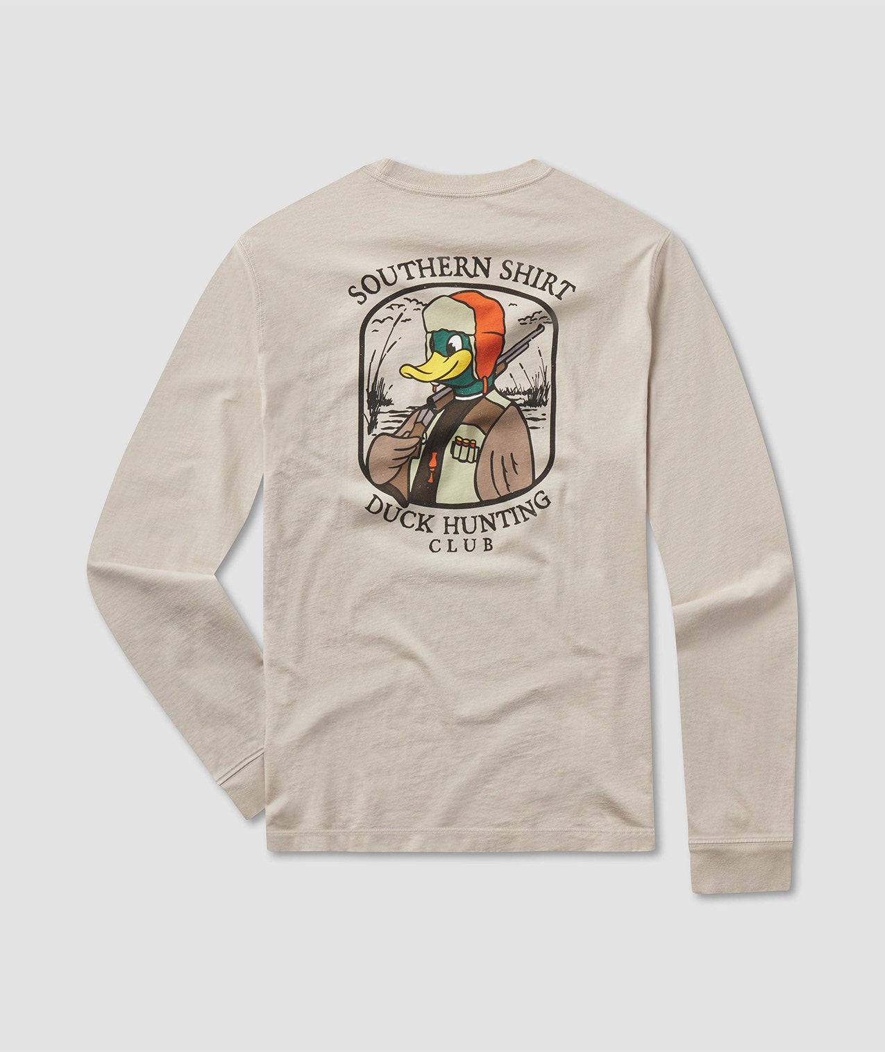 Duck Hunting Tee LS - Taupe - Image 1