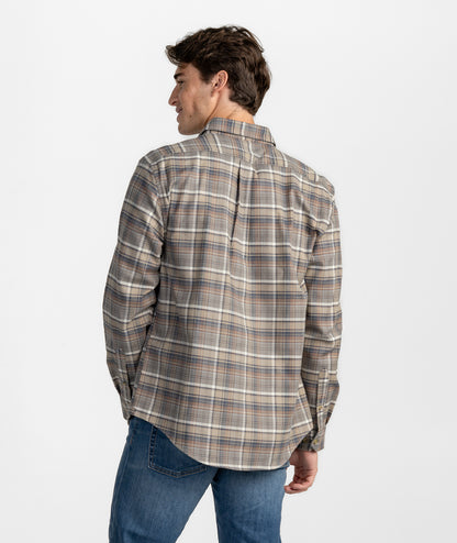 Ironwood Stretch Flannel LS - Bark - image 3