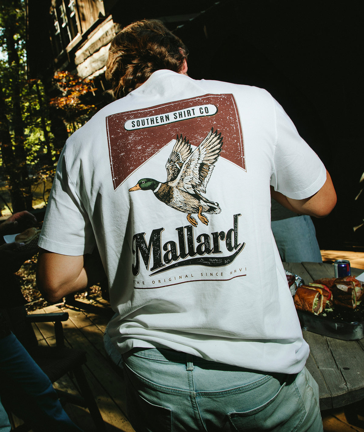 Mallard Red Tee SS - Bright White - image 3