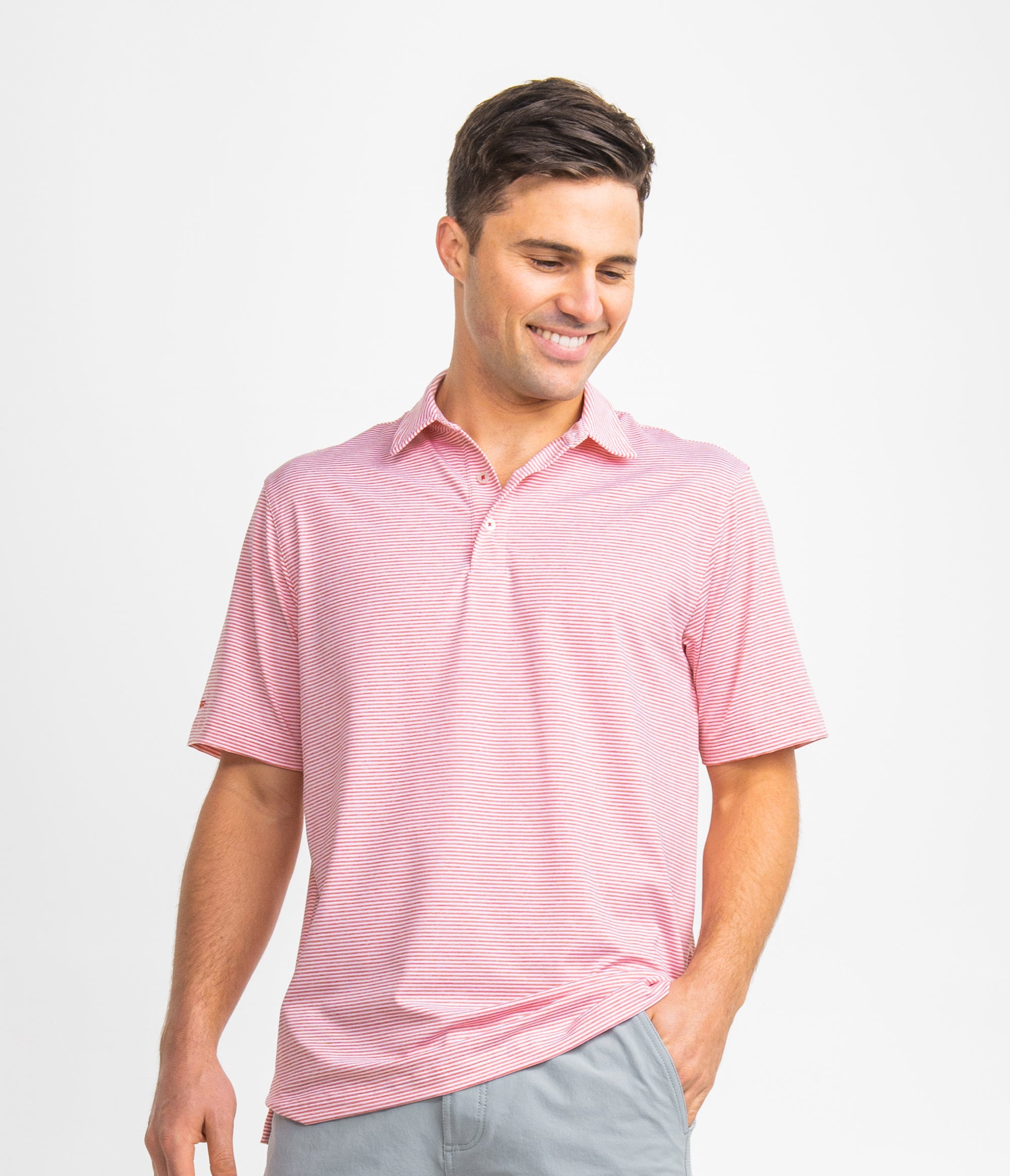 Heather Madison Stripe Polo
