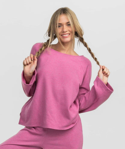 Cozy Cloud Boatneck Top - Moonlite Mauve - image 1