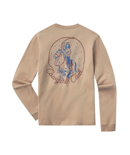 Giddy Up Tee LS - Chestnut - Image 1