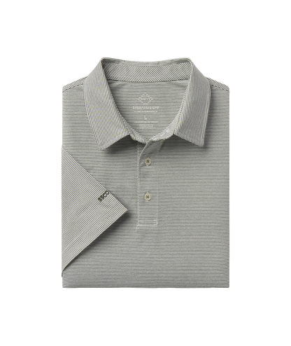 Heather Madison Stripe Polo - Dusty Olive - image 1