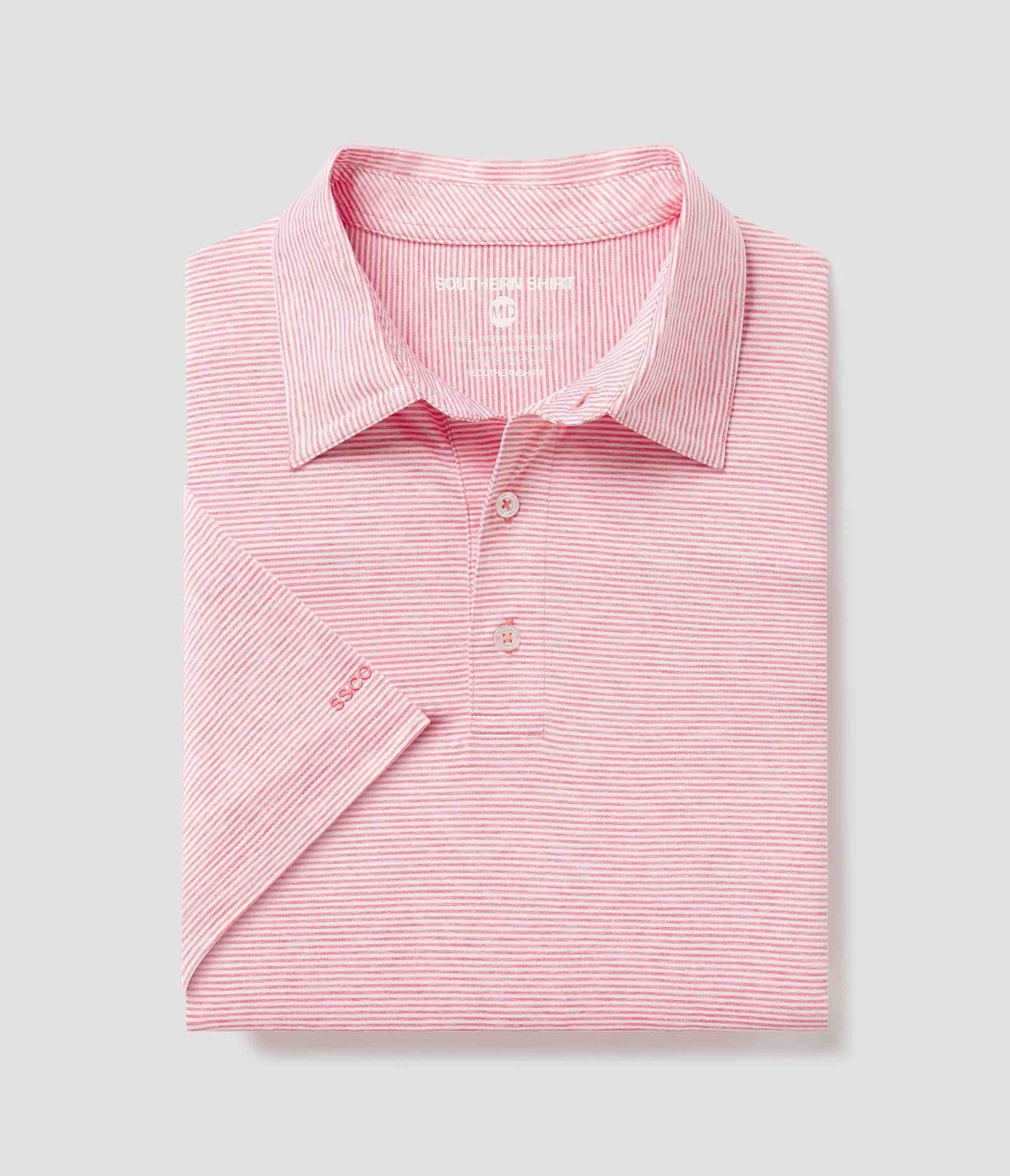 Heather Madison Stripe Polo - Calypso - Image 1