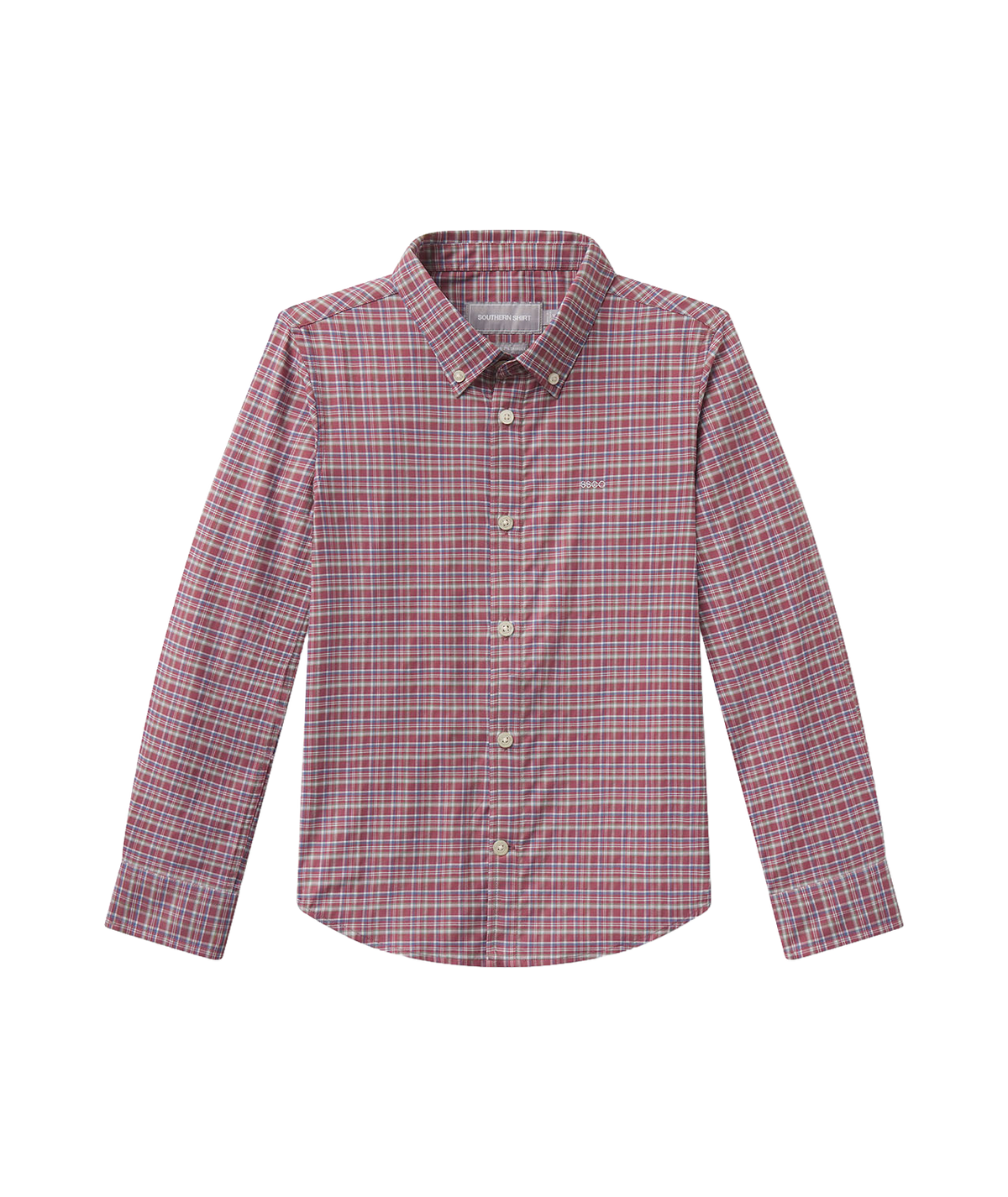 Boys Boone Plaid LS - Redwood - image 2