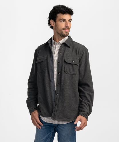 Brushline Fleece Shacket - Cast Iron - Image 1