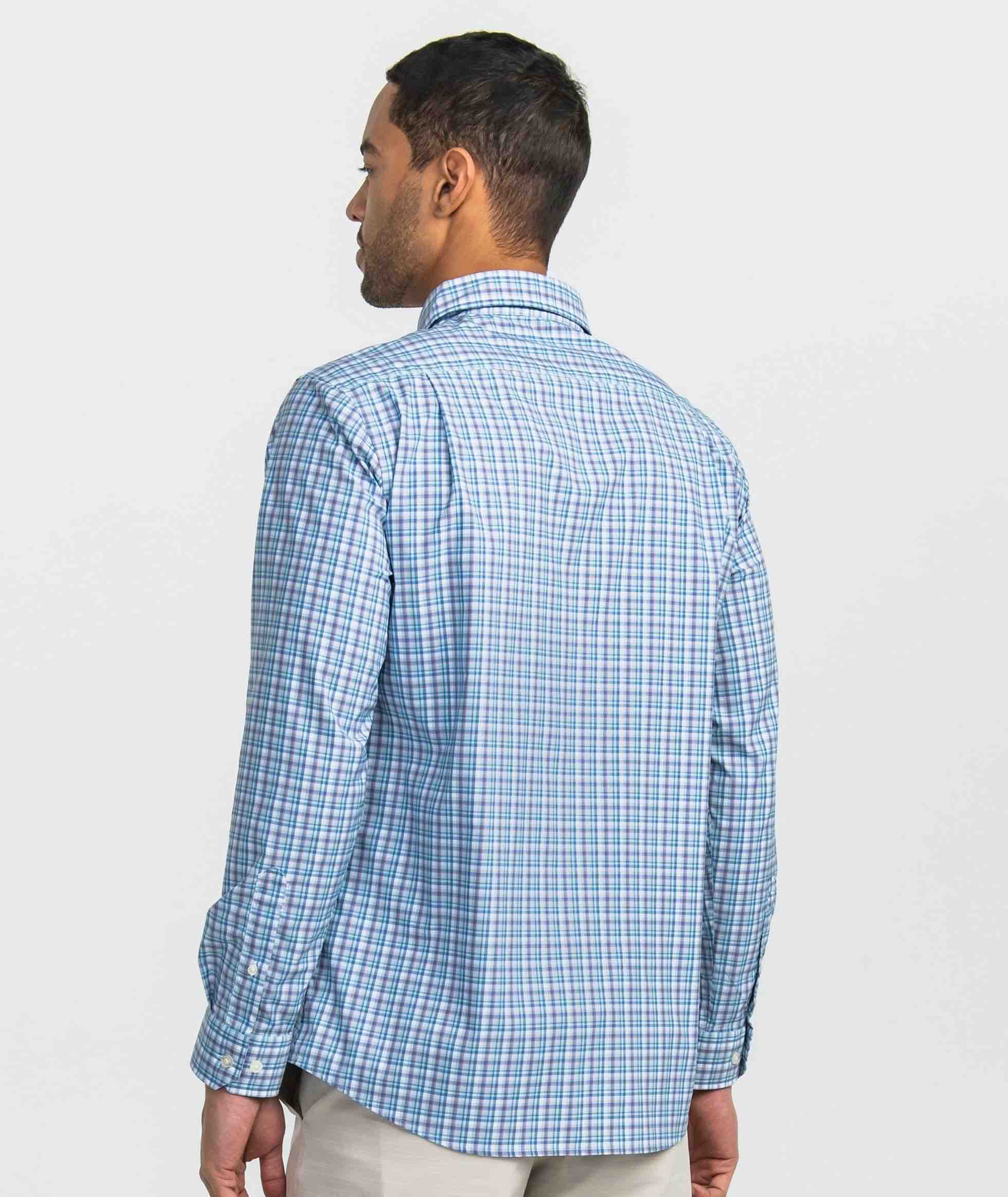 Riviera Plaid LS - Marine Blue - Image 3
