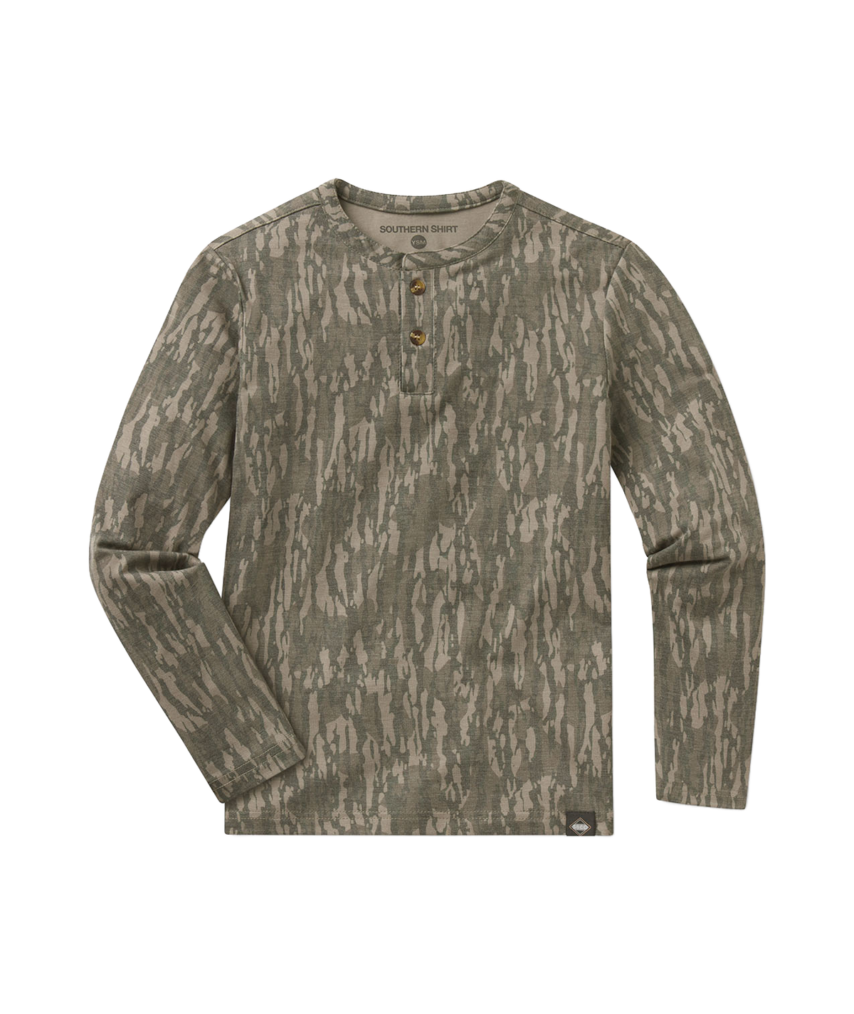 Boys Max Comfort Henley LS - Tree Bark - image 1