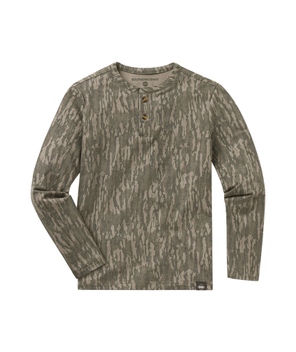 Boys Max Comfort Henley LS - Tree Bark - image 1