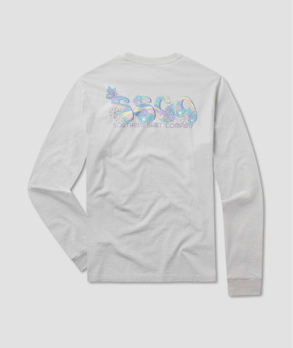 Vibe Check Logo Tee LS - Oyster - Image 1