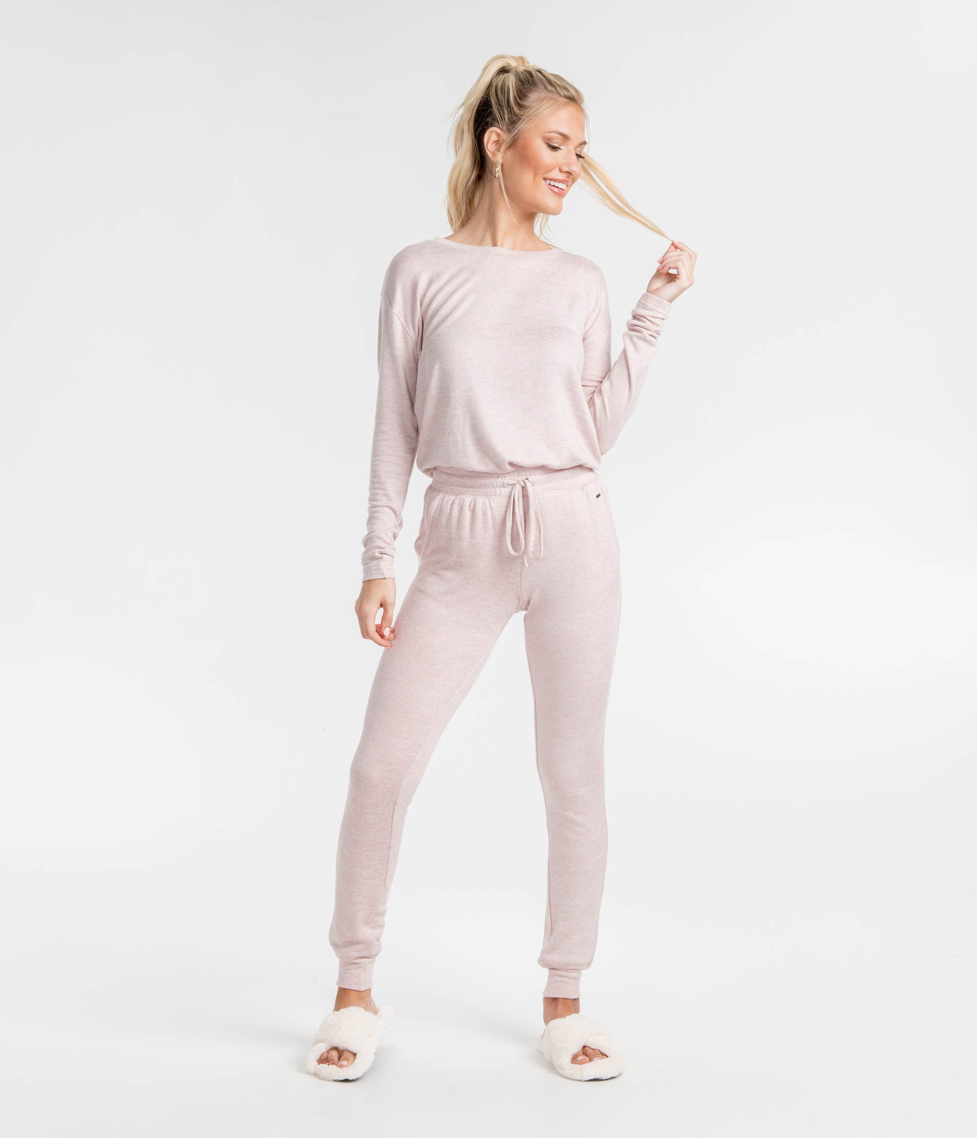 Sincerely Soft Heather Joggers - Nirvana - Image 1