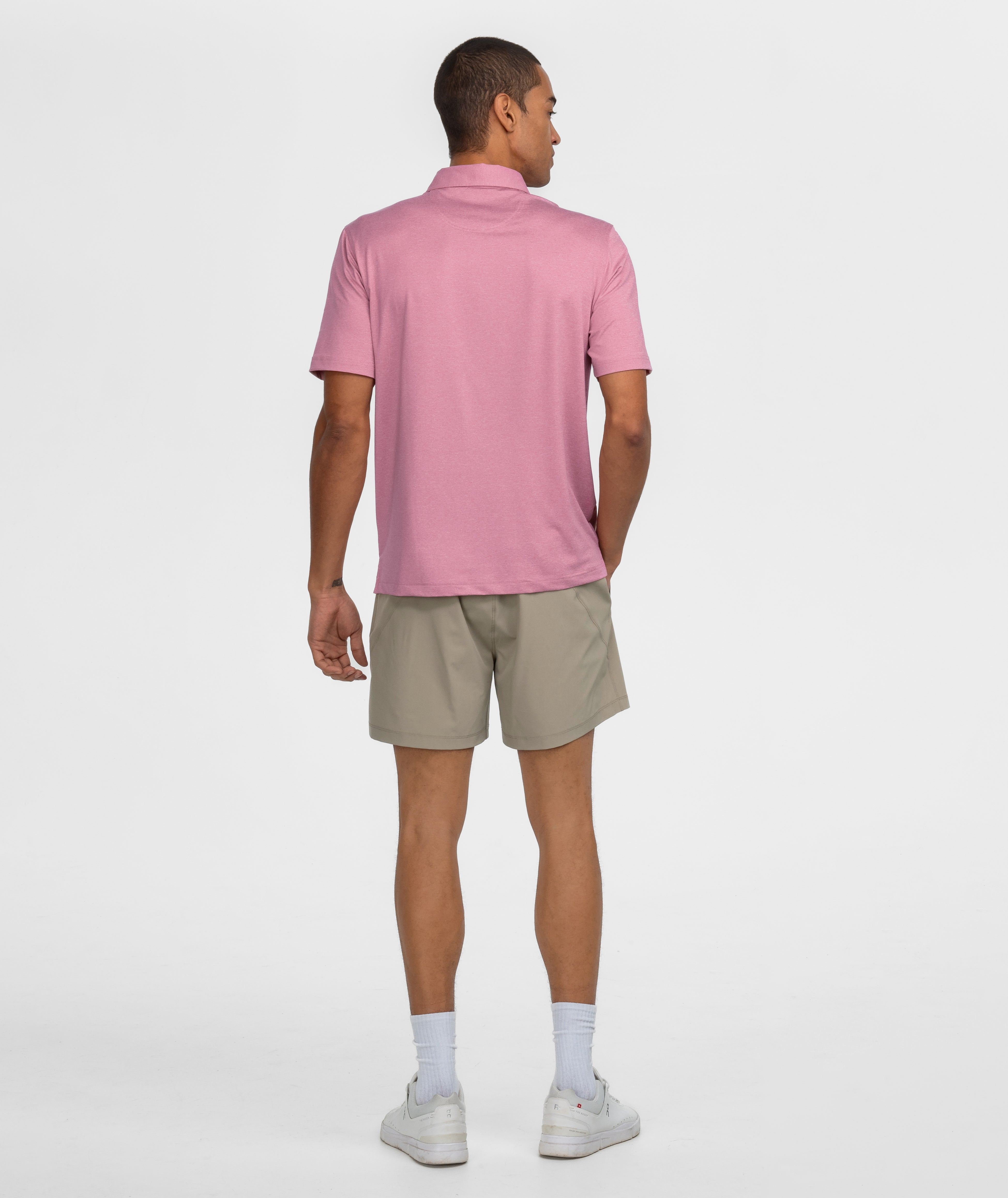 Grayton Heather Polo - Mellow Mauve - Image 3