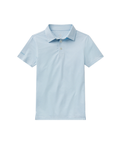 Youth Boys Heather Madison Polo - Alaskan Blue - image 1