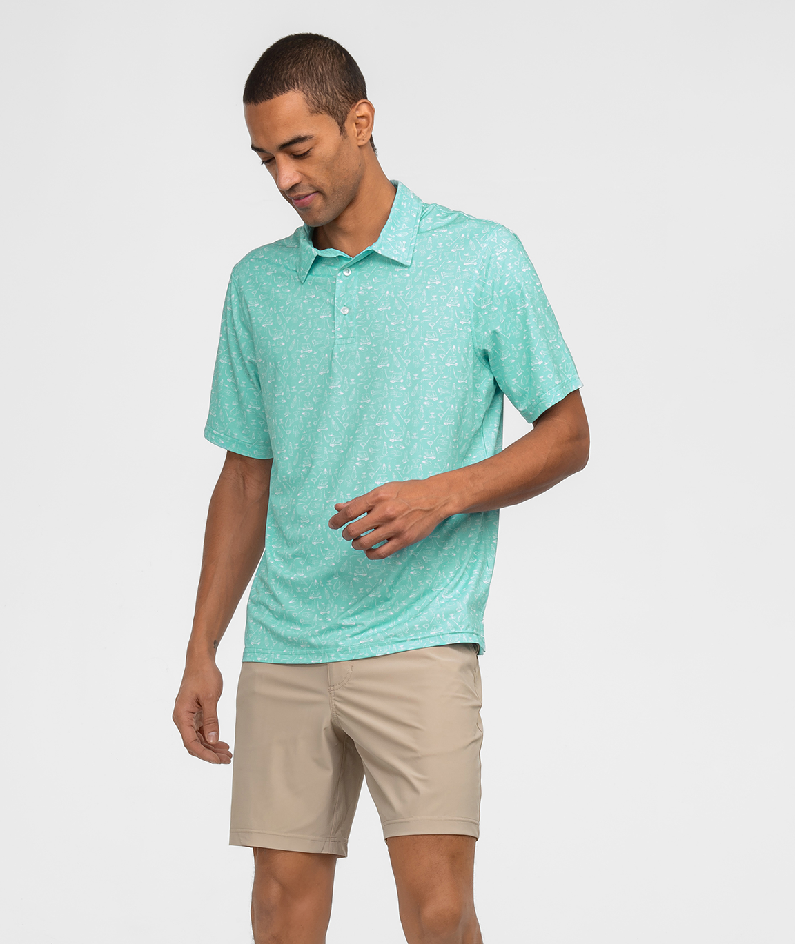 MotionTech Printed Polo - Paradise - Image 2