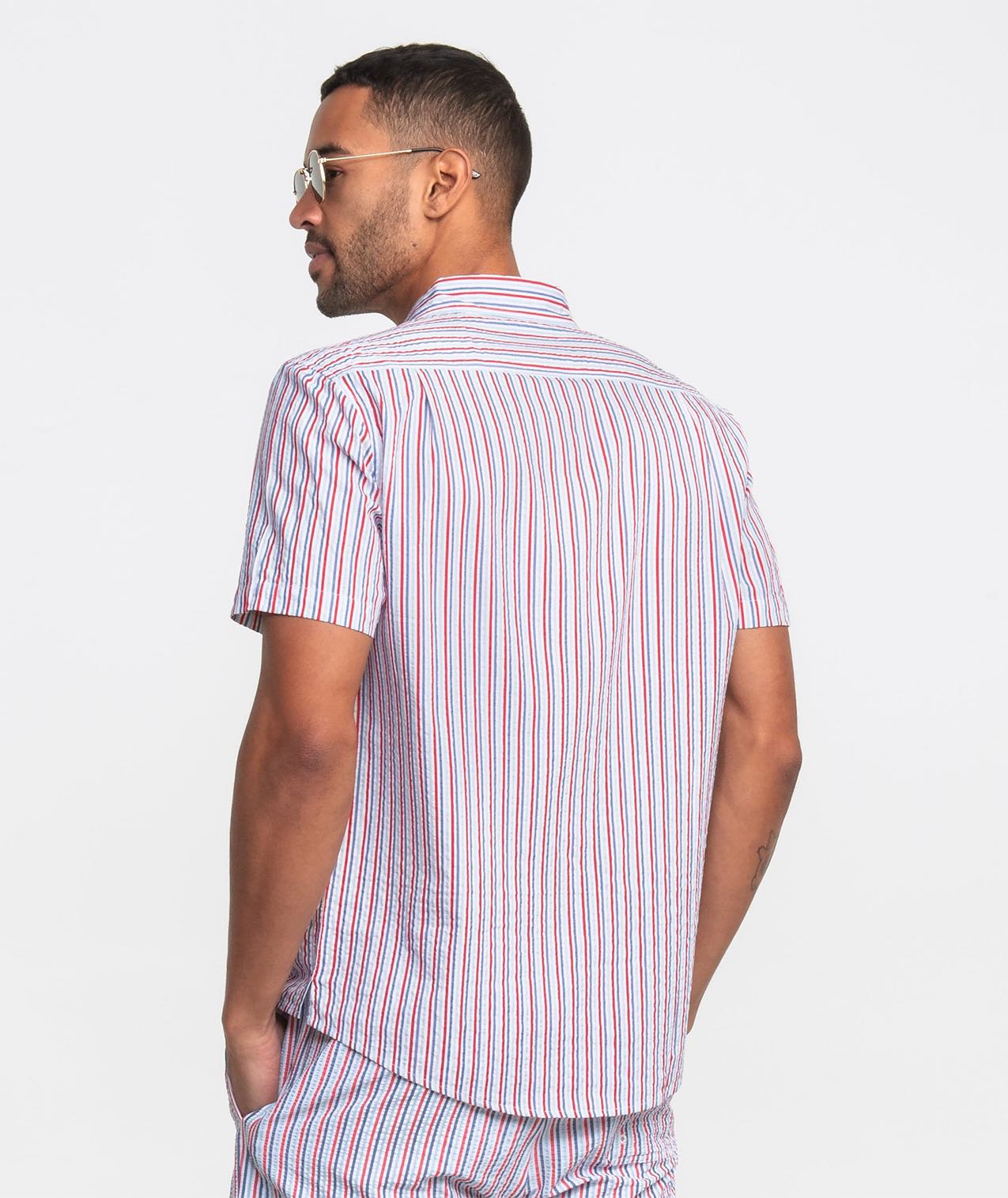 Clubhouse Seersucker Baja Shirt - Clubhouse Seersucker - Image 2