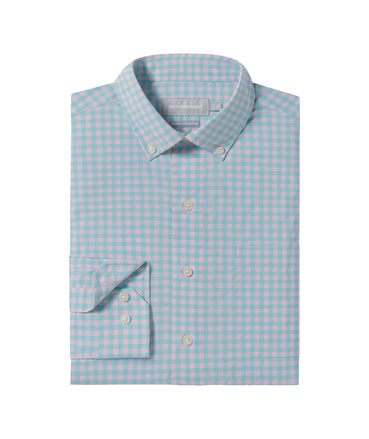 Graymont Gingham LS - Coral Sky - Image 1