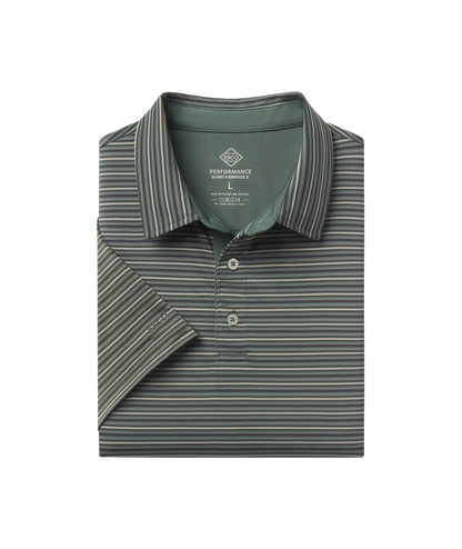 Riverbend Stripe Polo - Moss Rock - image 1