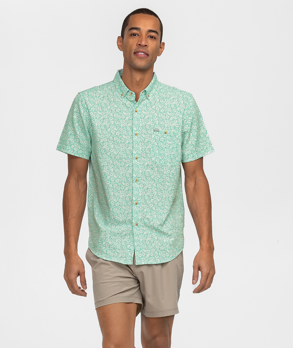 Surfside Seersucker Baja Shirt SS - Surfside - Image 1