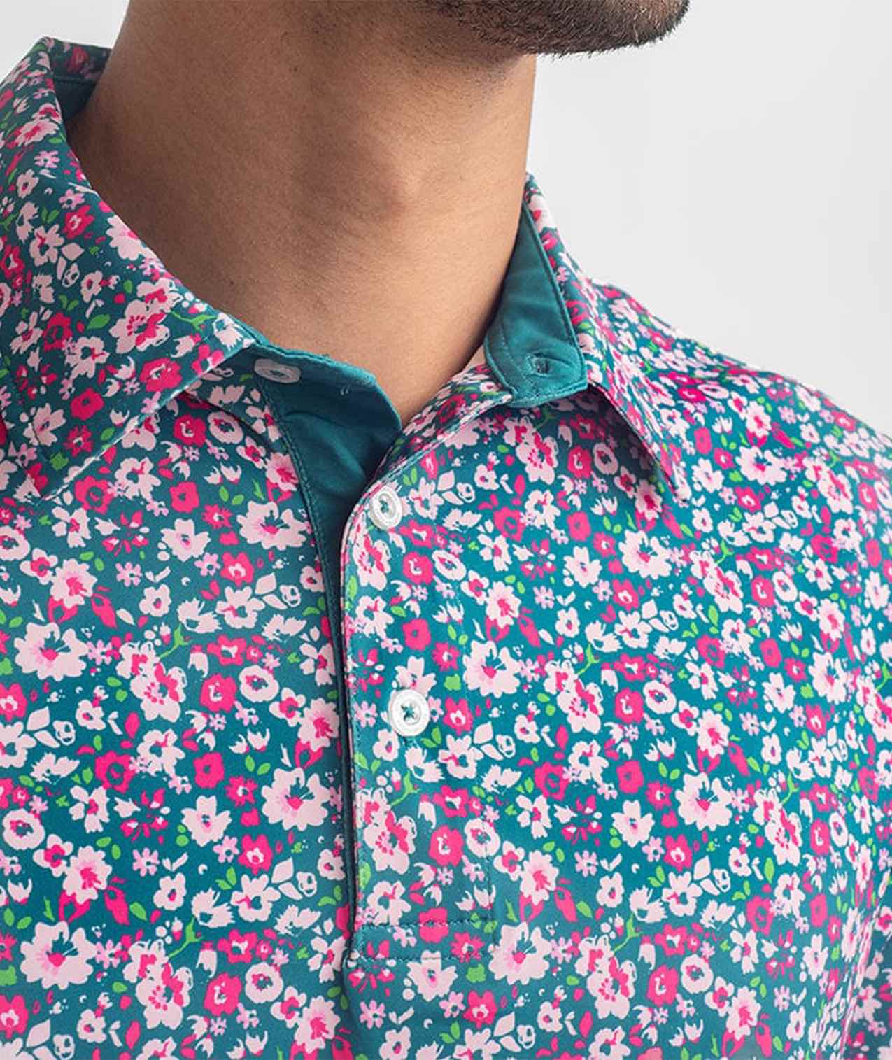 Floral Fusion Printed Polo