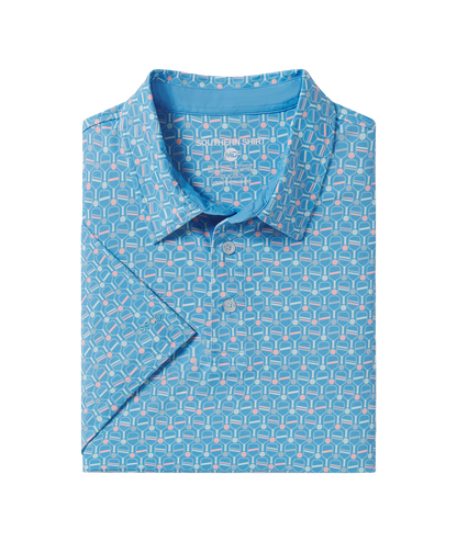 Net Gains Printed Polo