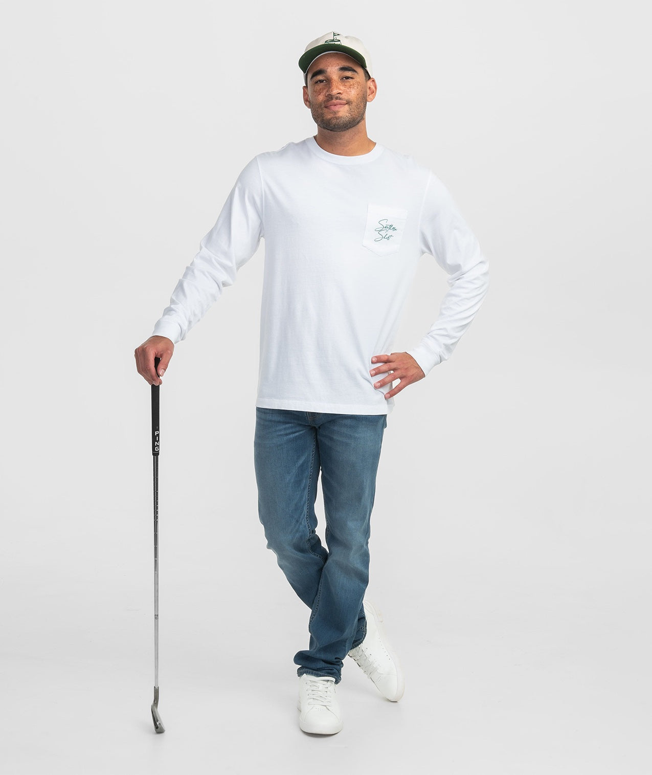 Stay The Course Tee LS - Bright White - Image 2