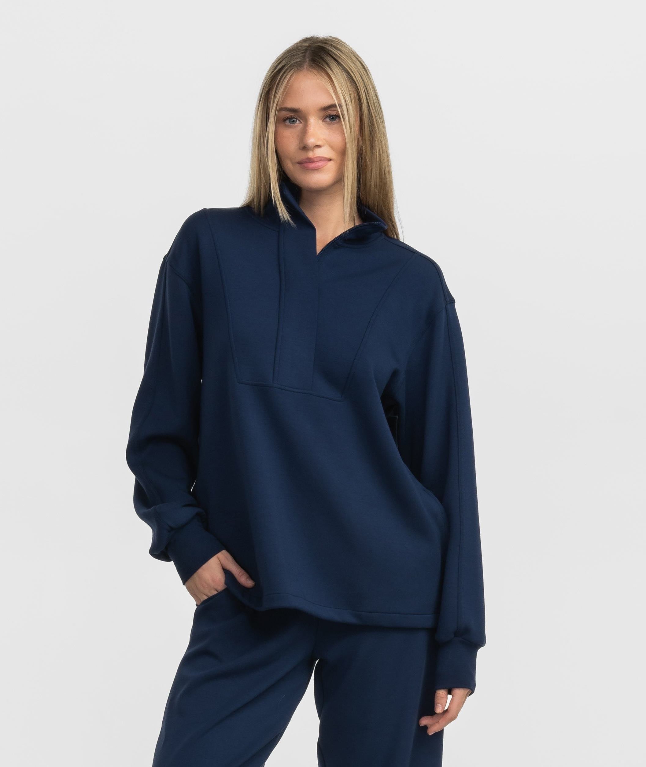 AstroKnit Performance Qtr Zip - Classic Navy - Image 1