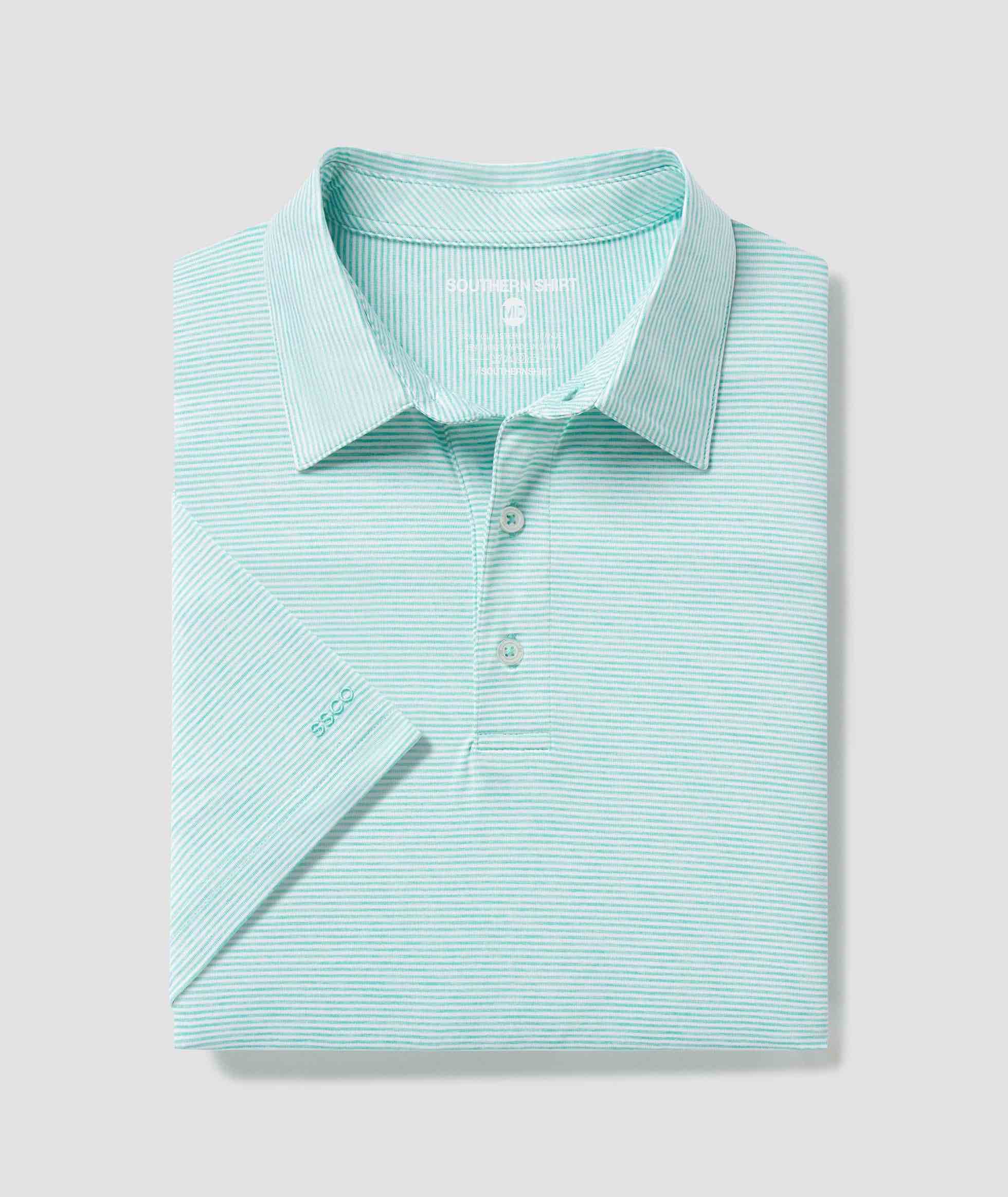 Heather Madison Stripe Polo - Bermuda - image 1