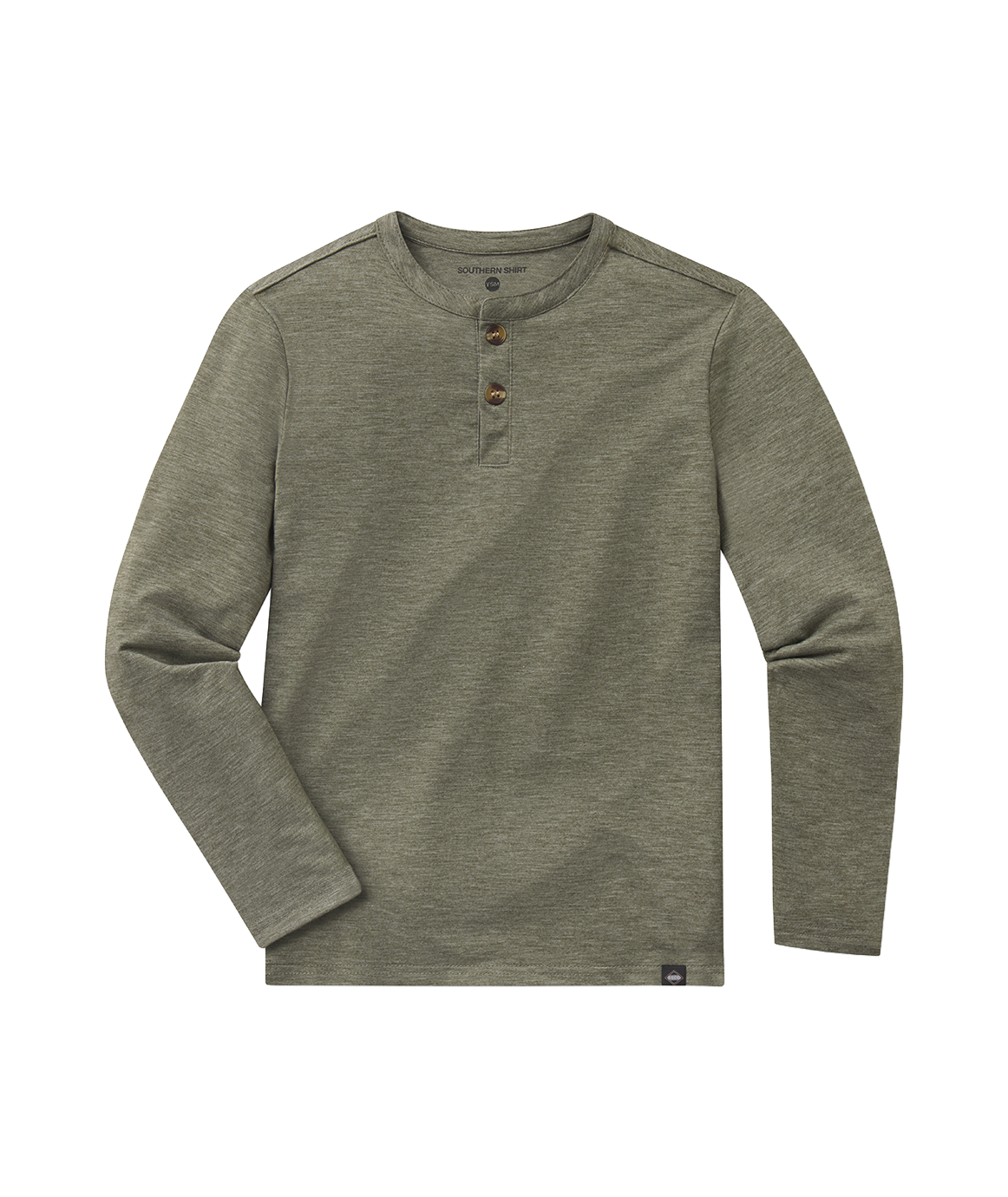 Boys Max Comfort Henley LS - Spanish Moss - image 1