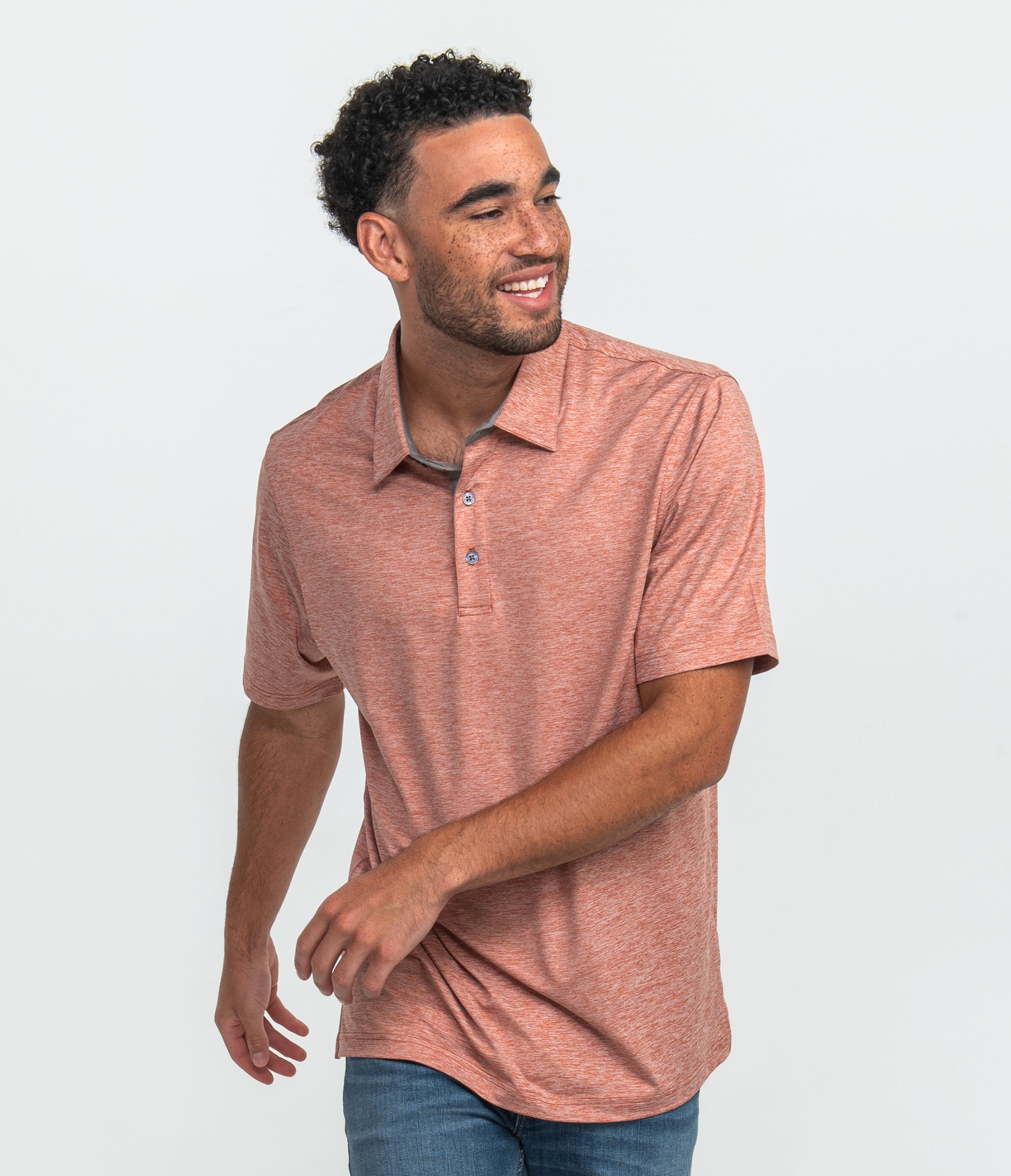 Grayton Heather Polo - Stampede - Image 1
