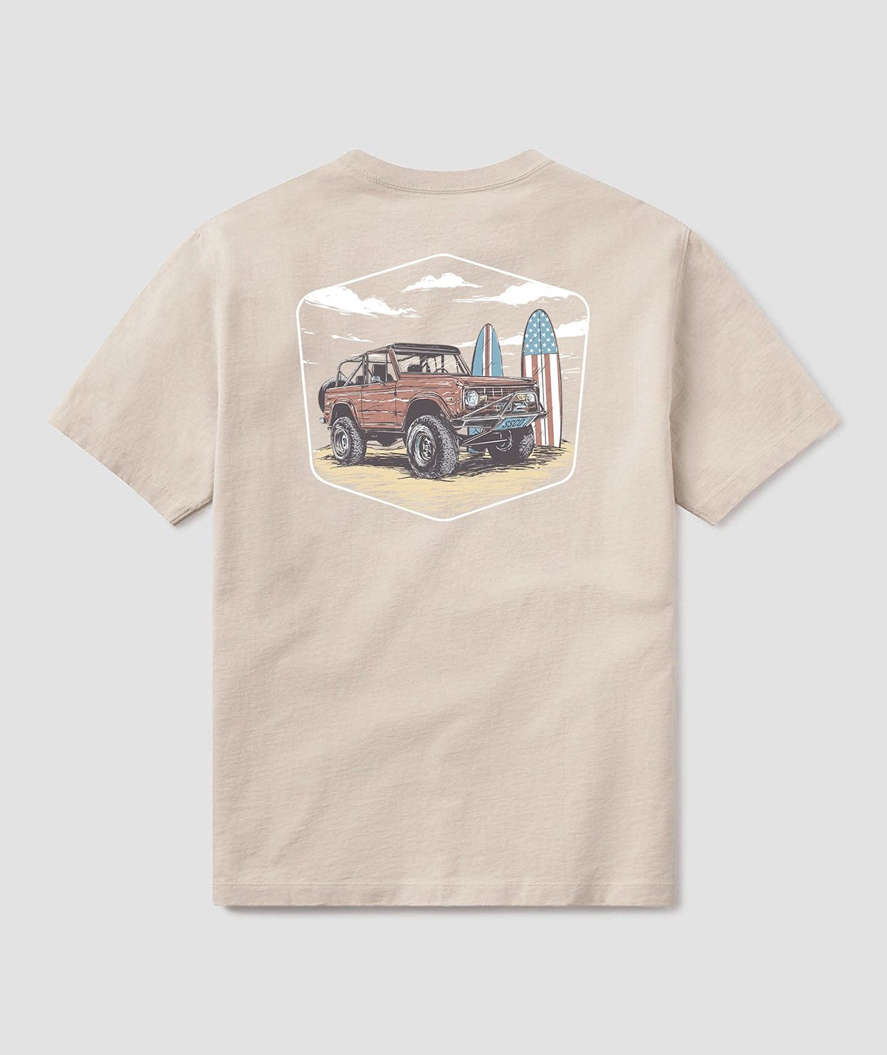Swell Ride Tee SS - Taupe - Image 1