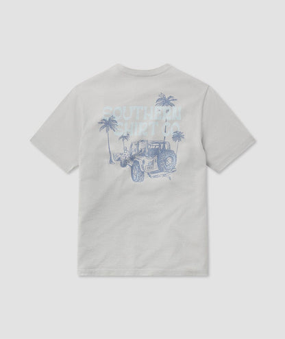 Sunset Drive Tee SS - Oyster - Image 1