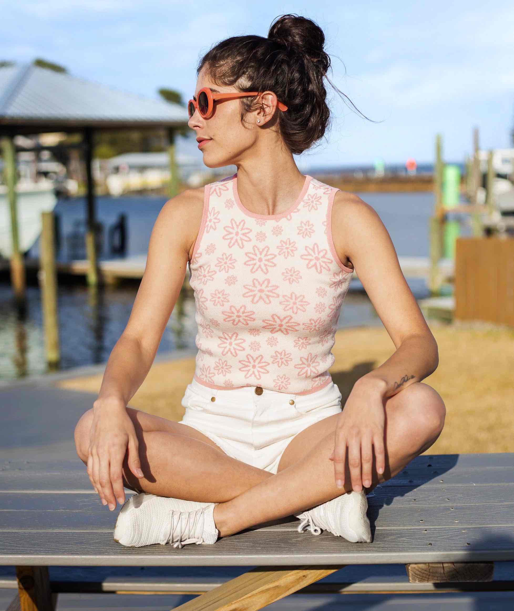 Groove On Knit Tank - Wall Flower - Image 3