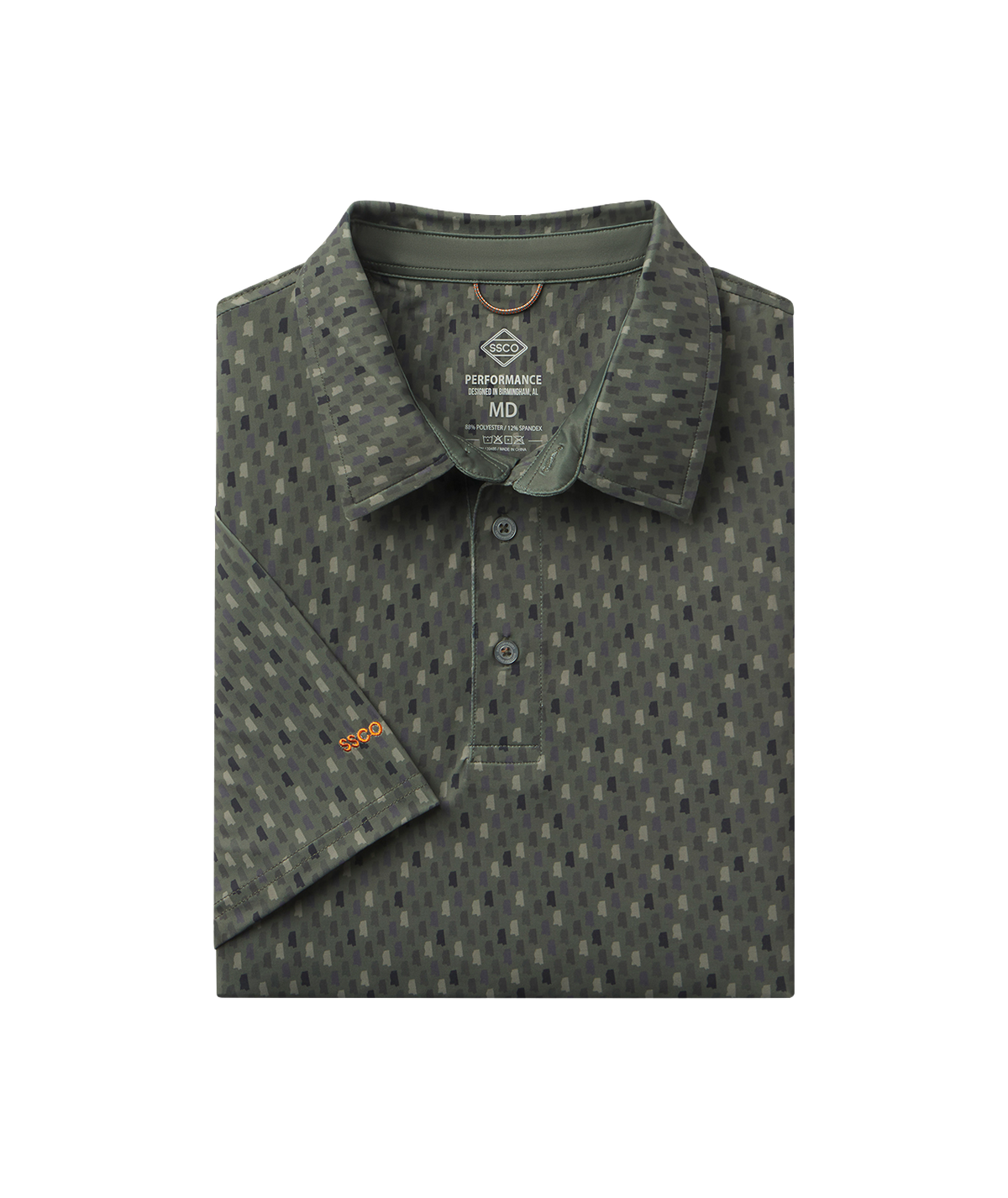 Southern Sportsman Printed Polo - Delta Pine - image 1