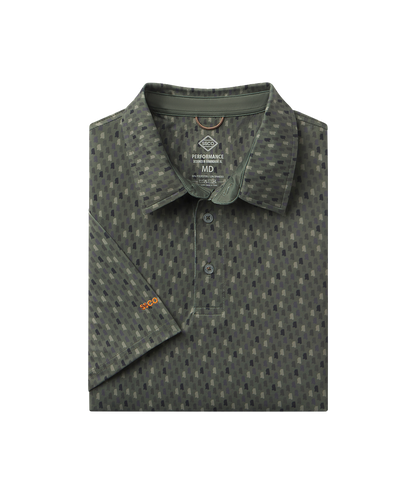 Southern Sportsman Printed Polo - Delta Pine - image 1