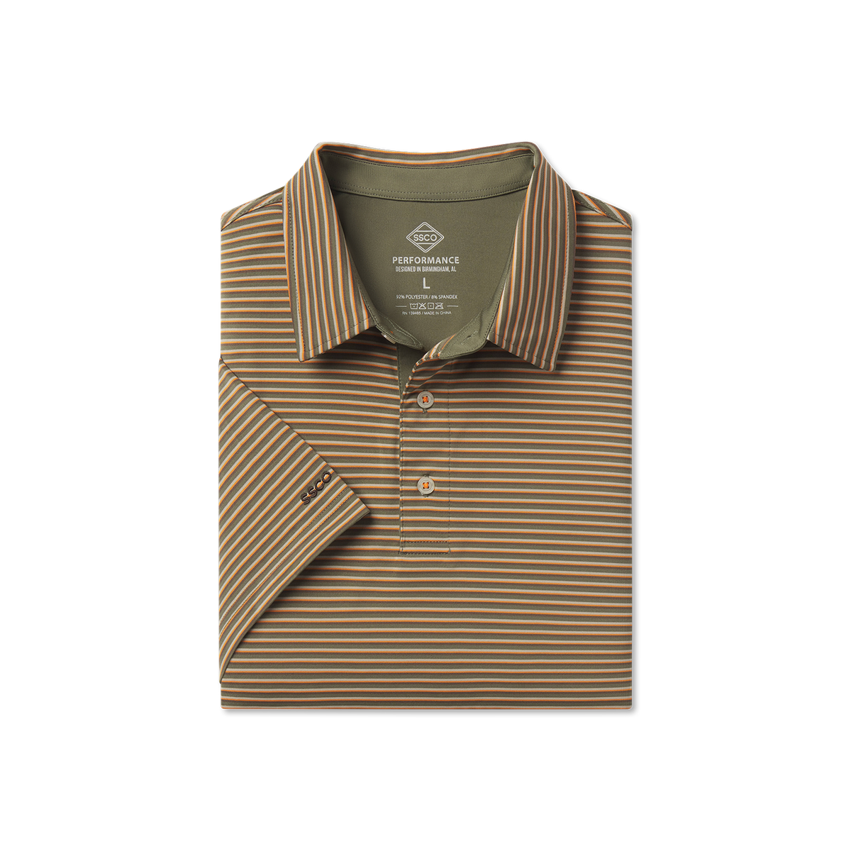 Crestline Stripe Polo - Marshland - image 1