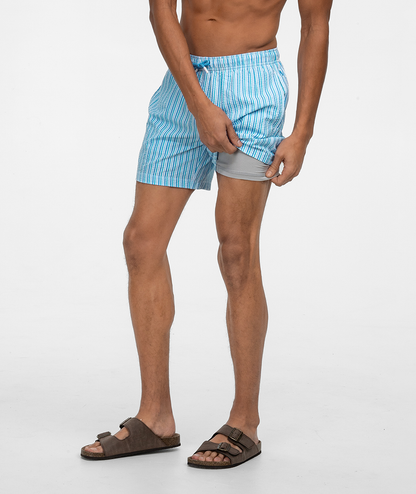 Clubhouse Seersucker Swim Shorts