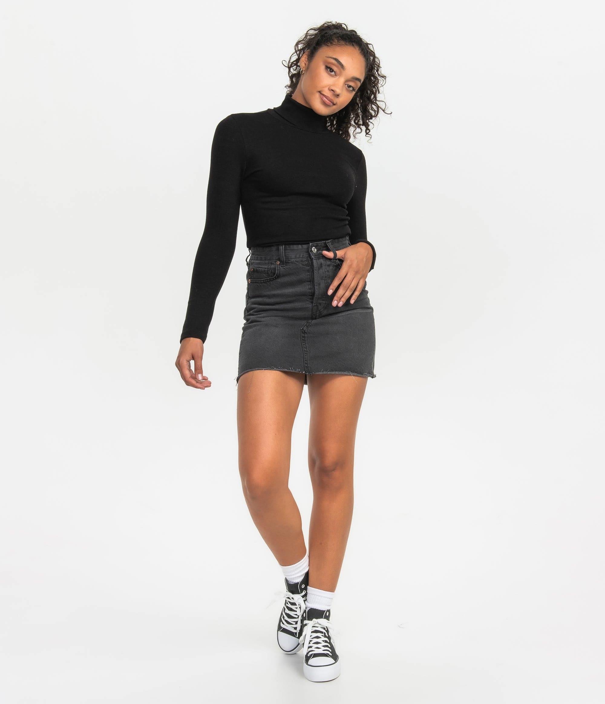 Buttery Soft Layering Turtleneck - Raven - Image 2