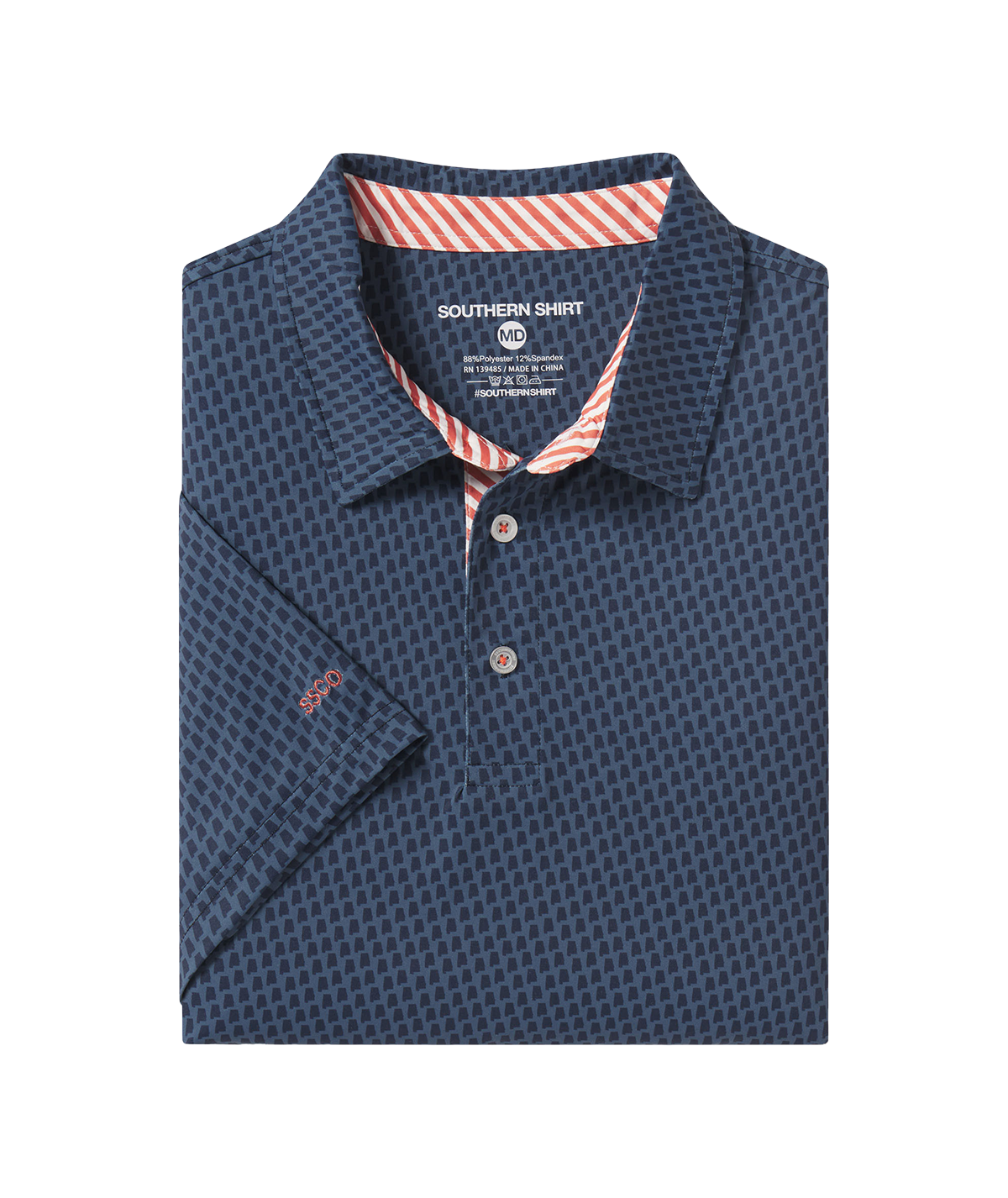 Sweet Home Printed Polo - Vintage Indigo - Image 1