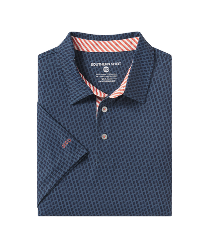 Sweet Home Printed Polo - Vintage Indigo - Image 1