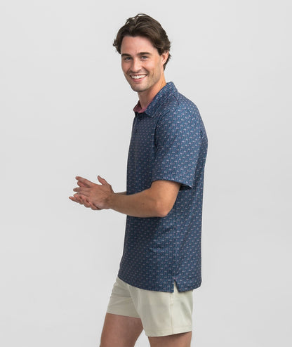 Perfect Round Printed Polo - Dusk - Image 2