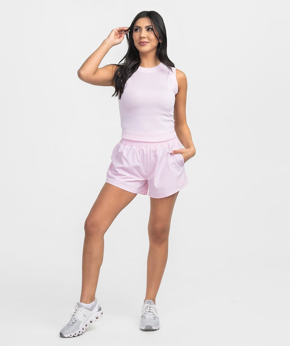 Womens Lined Hybrid Shorts - Blossom - Image 3