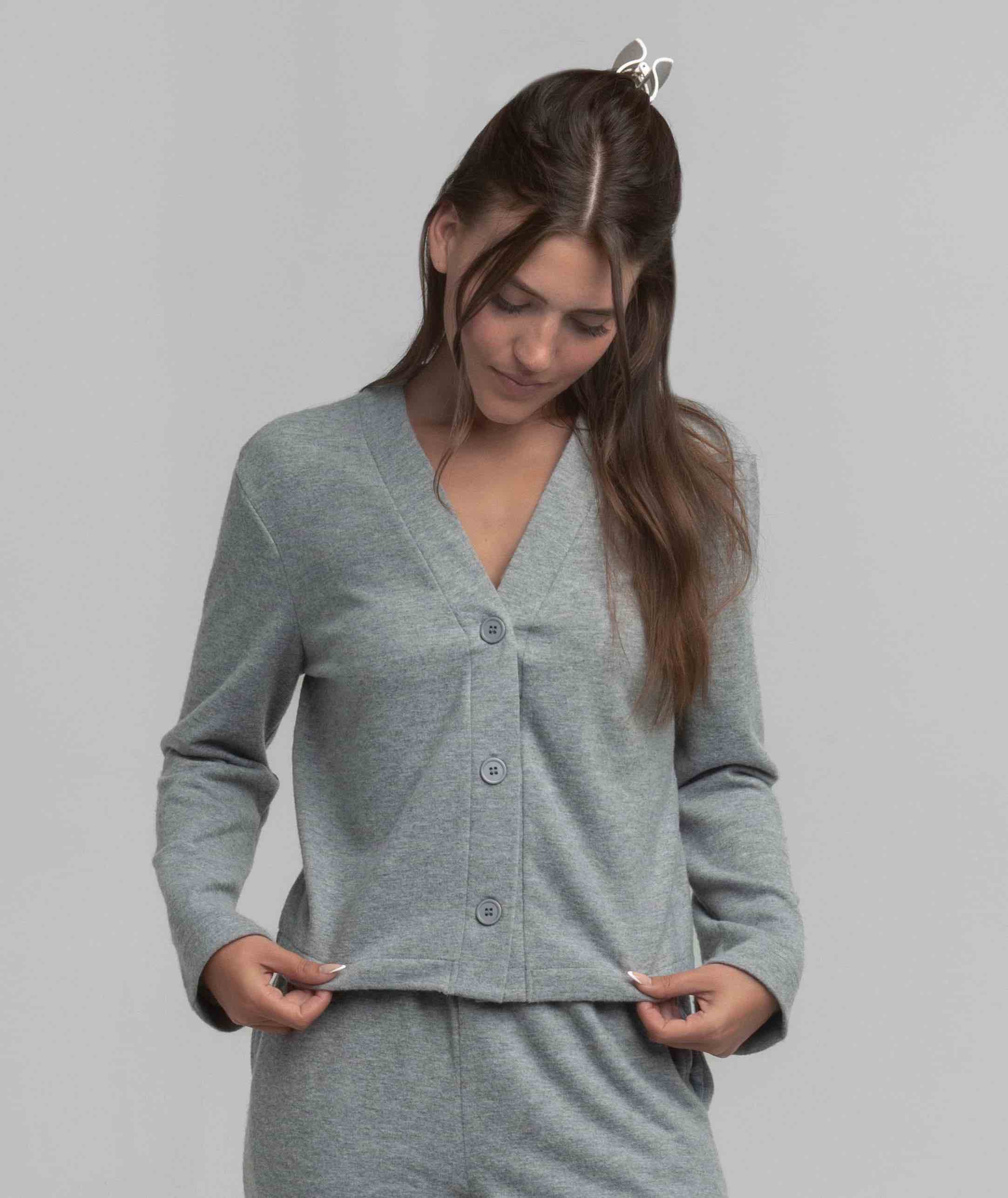 Cozy Cloud Cardigan - Harbor Slate - Image 1