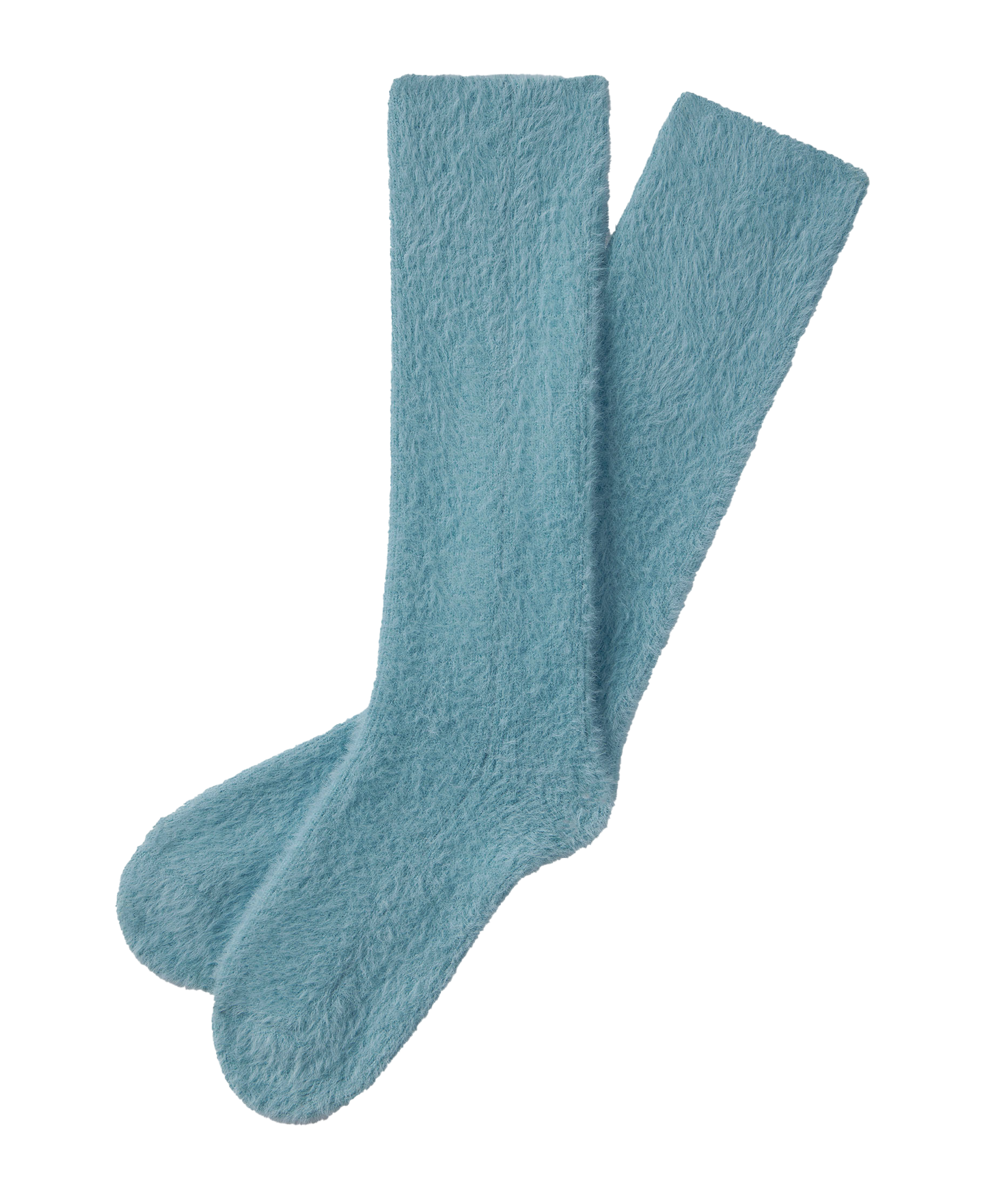 Ribbed Feather Knit Socks