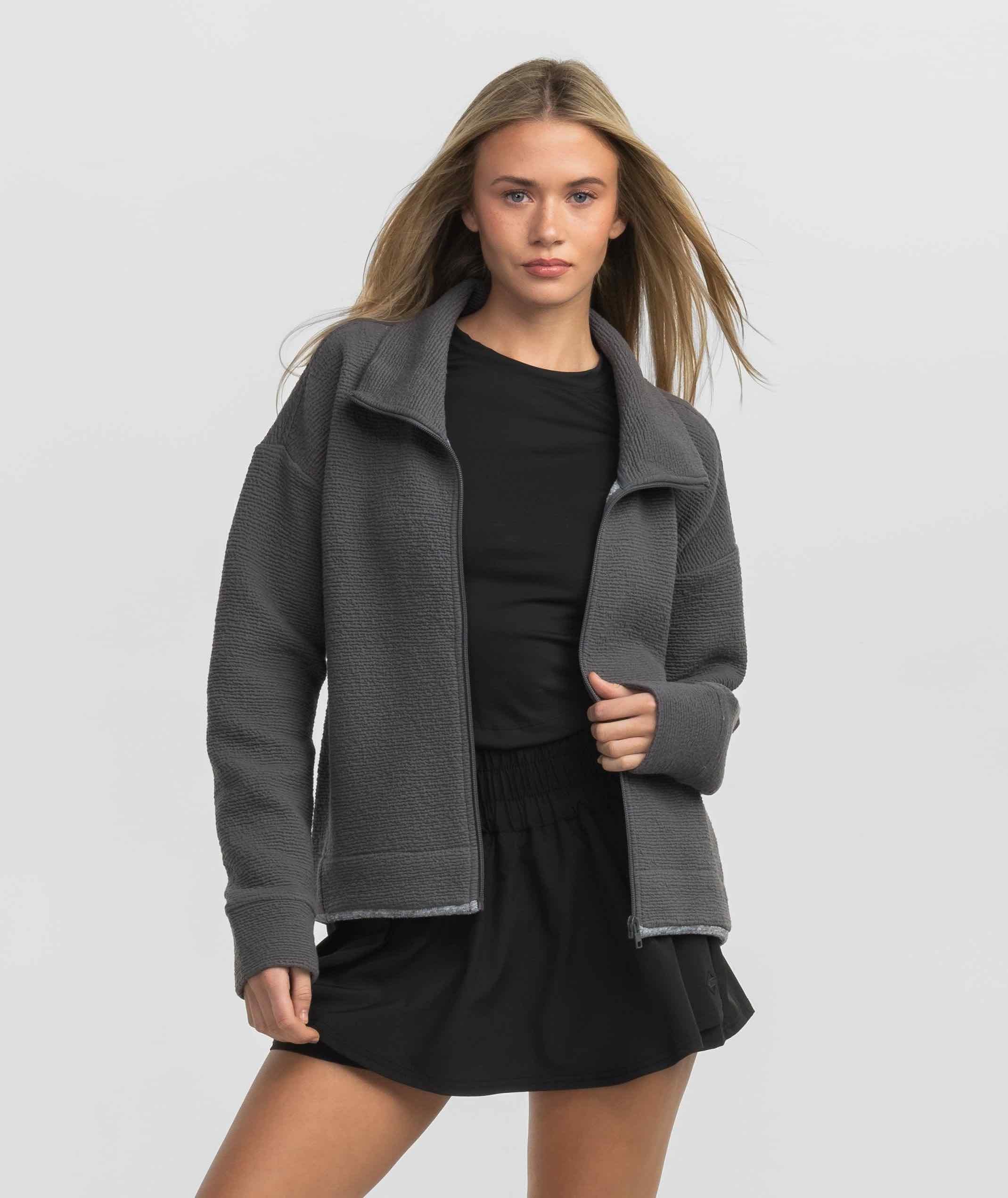 Textured Performance Jacket - Volcanic Ash - Image 1