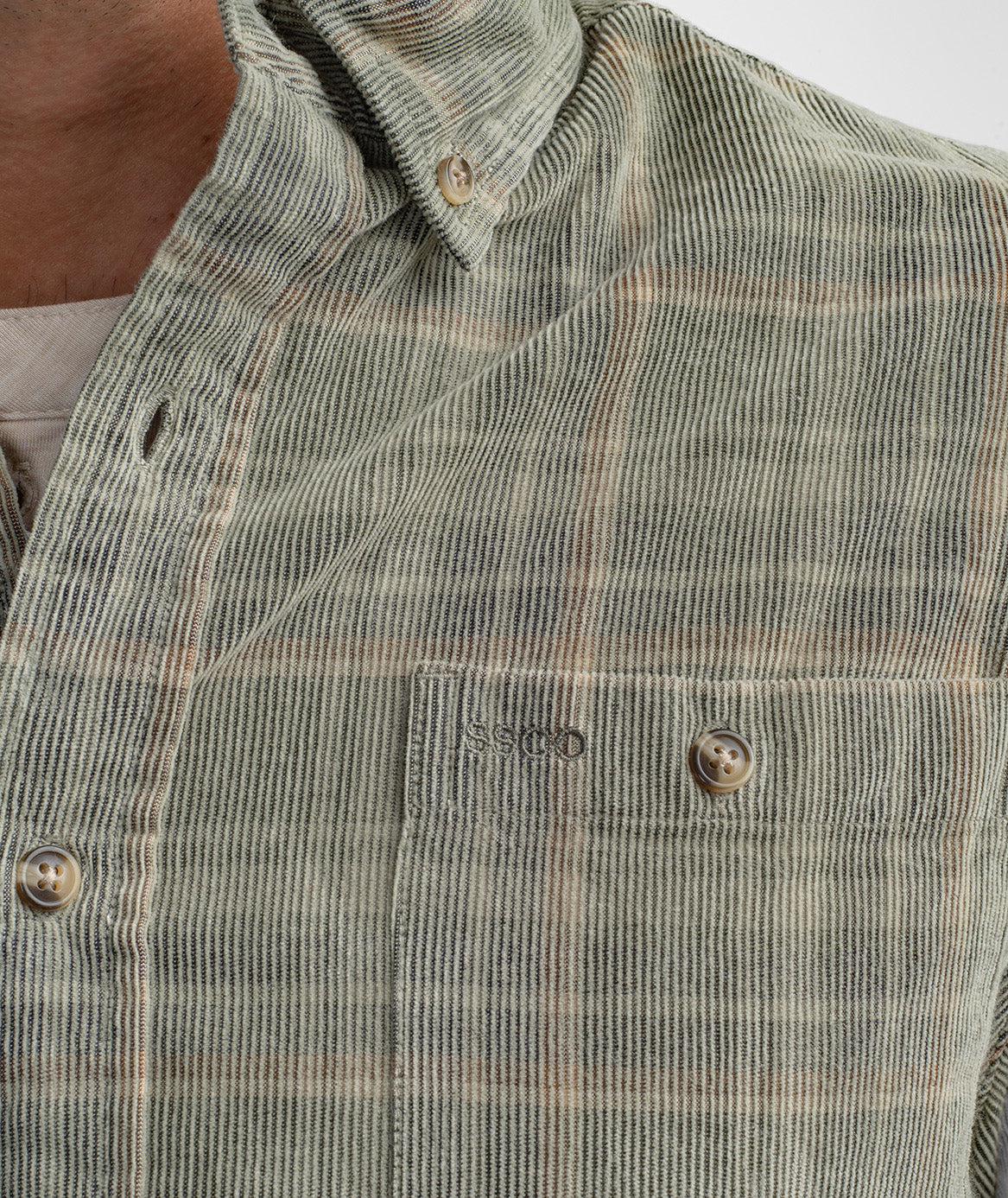 Braxton Lightweight Cord Flannel - Timberline - Image 3