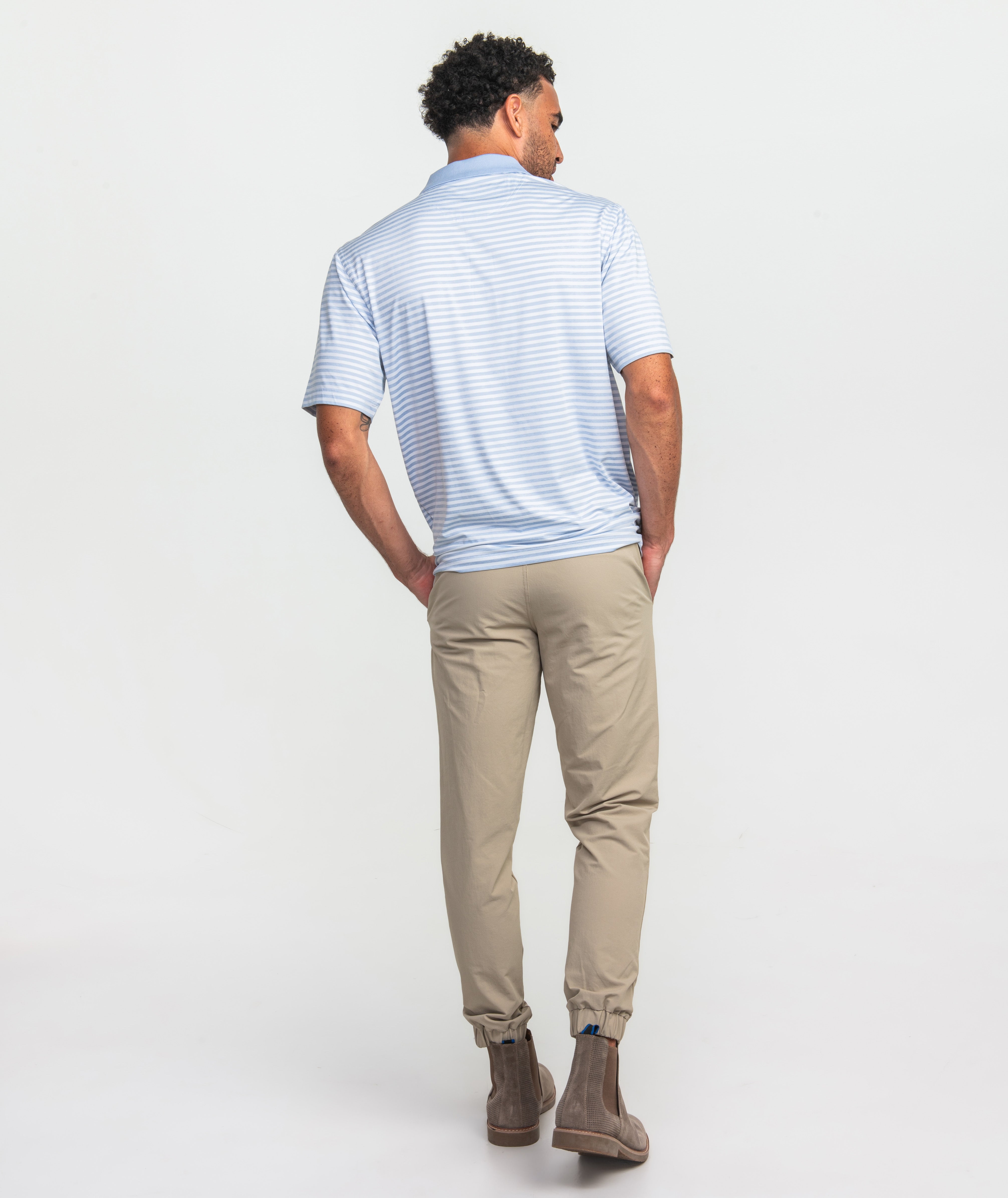 Country Club Heather Stripe Polo - Nimbus - image 3