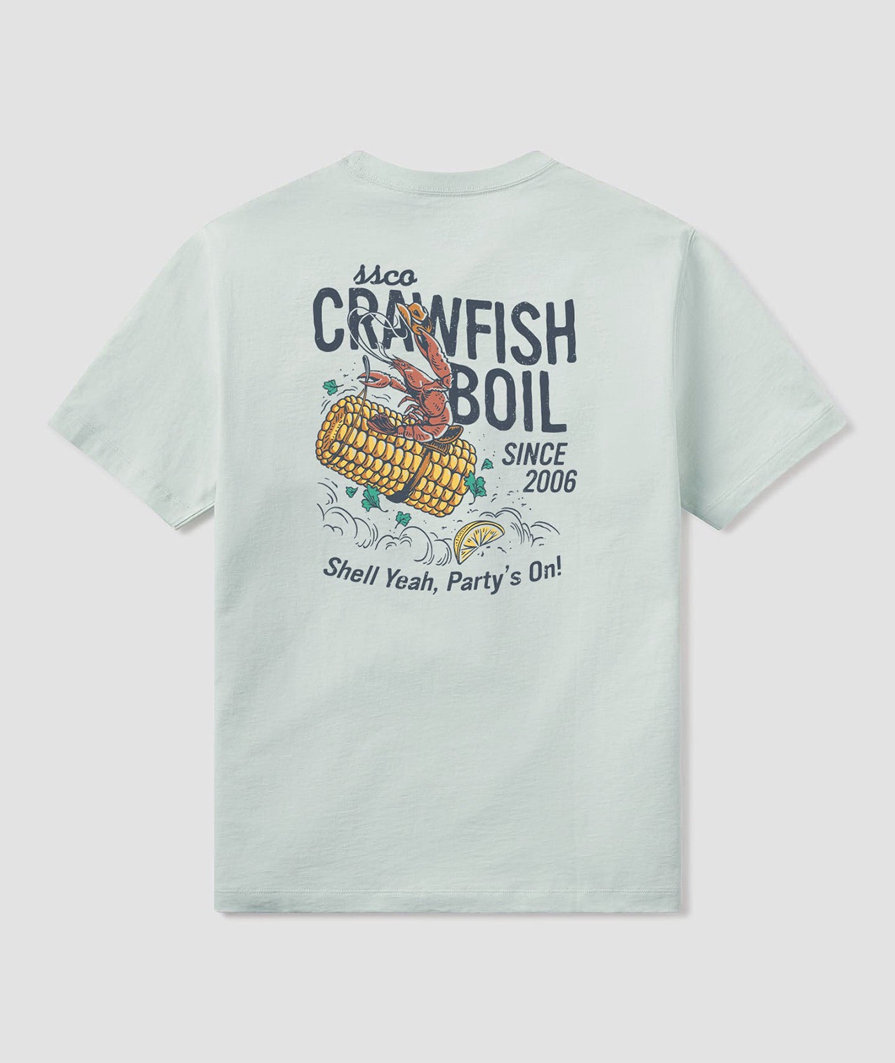 Crawfish Boil Tee SS - Cool Mint - Image 1